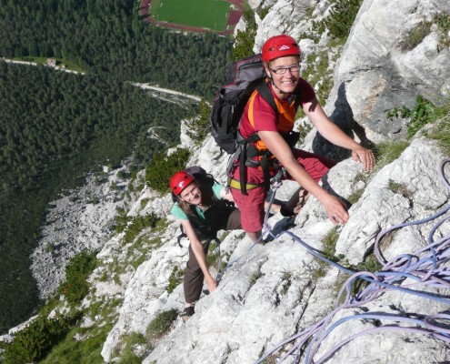 Punta Fiames Südwand